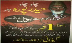 Syed Ali Gilani, Hurriyat Conference, IIJOK, India, Kashmir