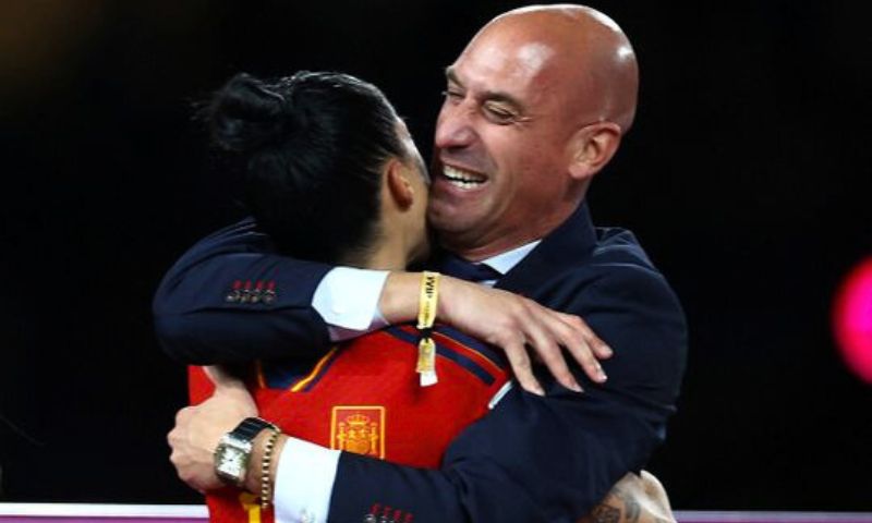Spanish Football Federation, Football, President, World Cup, England, Kiss, Spain, Hermoso
