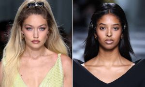 Gigi Hadid, Natalia Bryant, Milan Fashion Week, Model, Instagram, Pearls,
