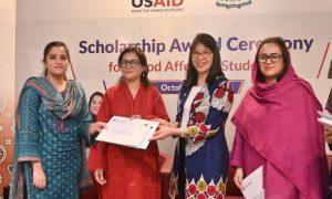 USAID, Kate Somvongsiri, Higher Education Commission, Aayesha Ikram, Sindh, MNBSP, scholarships