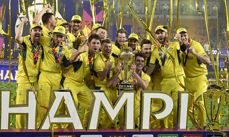 Australia Celebrate ICC World Cup Victory in Style 1