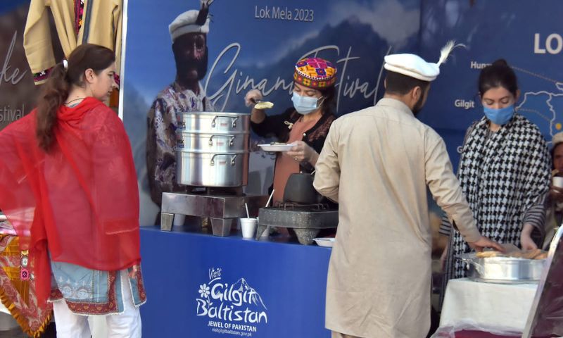 Visitors, Lok Mela, Gilgit-Baltistan, Lok Virsa Islamabad, handicrafts, gem stones, show pieces, foods, Tourism, culture