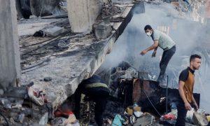Gaza, Palestinians, Israeli Attack, Khan Yunis, UN school,