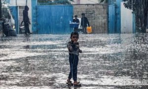 Heavy Rain, Palestinians in Gaza, Israeli brutal bombardment, WHO,
