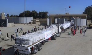 61 Trucks, Aid in Northern Gaza, UN, United Nations, medical supplies, water, food,