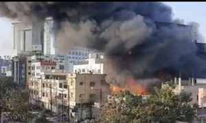 Fire, Residential Building, India, Bihar, Motihari
