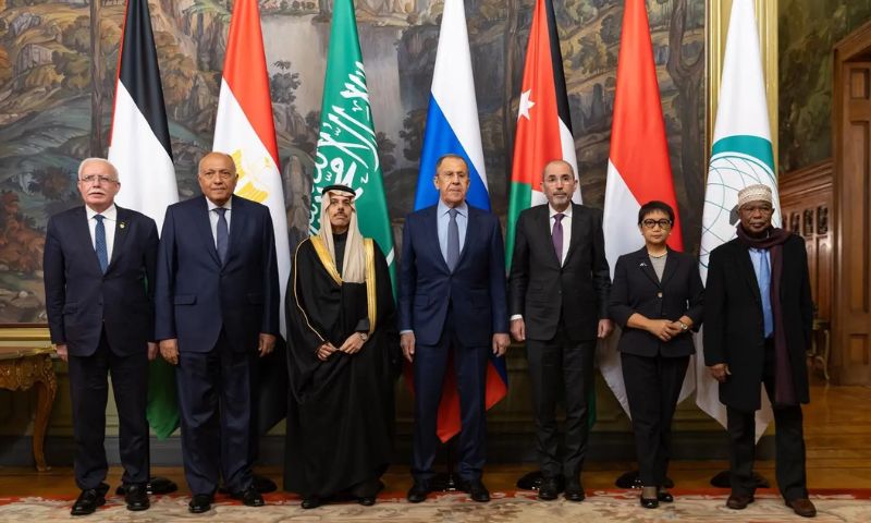 Ministerial Committee, Joint Arab-Islamic Summit, Russian FM, MOSCOW, Prince Faisal bin Farhan bin Abdullah, Minister of Foreign Affairs of the Kingdom of Saudi Arabia, KSA, official, Minister of Foreign Affairs of the Russia, Sergey Lavrov