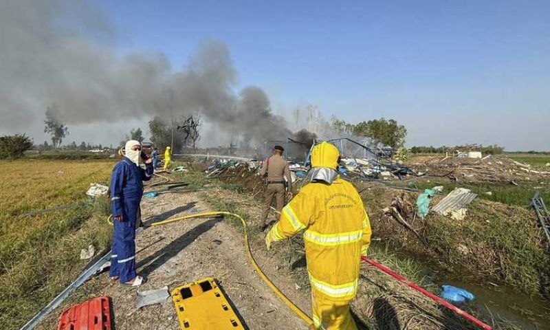 Thailand, Fireworks Factory, Blast, Suphan Buri, Sala Khao, Metal, Emergency, Governor, Prime Minister, World Economic Forum, Switzerland, Workshops