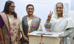 Bangladesh's Sheikh Hasina Wins Fifth Term in Election Marred by Opposition Boycott
