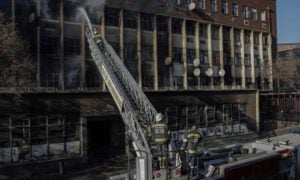 South Africa, People, Building Fire