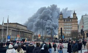 Blaze, Liverpool, LONDON, firefighters