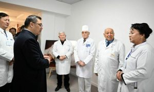Kyrgyzstan President, Perinatal Center, Sadyr Japarov,