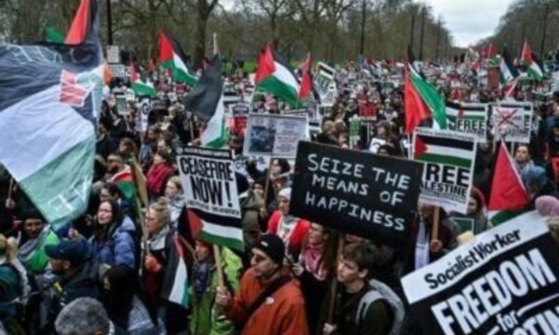 Palestinian, Gaza, Israel, Conflict, Britain, Demonstration