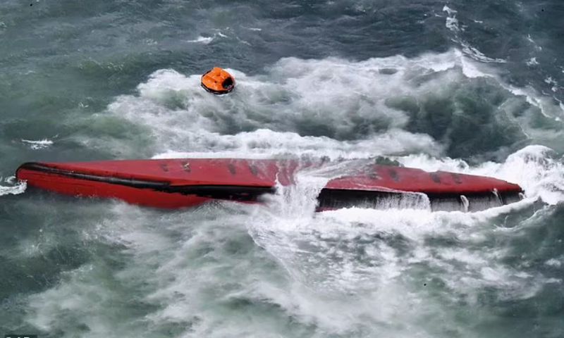 South Korean, Tanker, Overturns, Japan,
