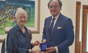 European Union Ambassador, Dr. Riina Kionka, Finance, Muhammad Aurangzeb, Dr. Riina Kionka,