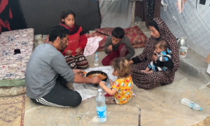 "Gaza Strip is Dying, Slowly" Says Woman Breaking Her Fast in Rafah Camp