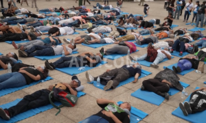 Mexicans Nap Together on World Sleep Day