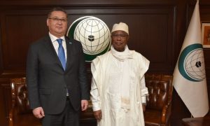 Organization of Islamic Cooperation, OIC, Secretary-General, Hissein Brahim Taha, Foreign Affairs, Kazakhstan, Jeddah, Saudi Arabia, support, Palestinians, Gaza