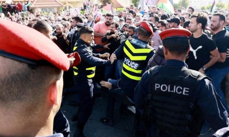 Jordan, Protest, Gaza, Palestinian, West Bank, Israel,