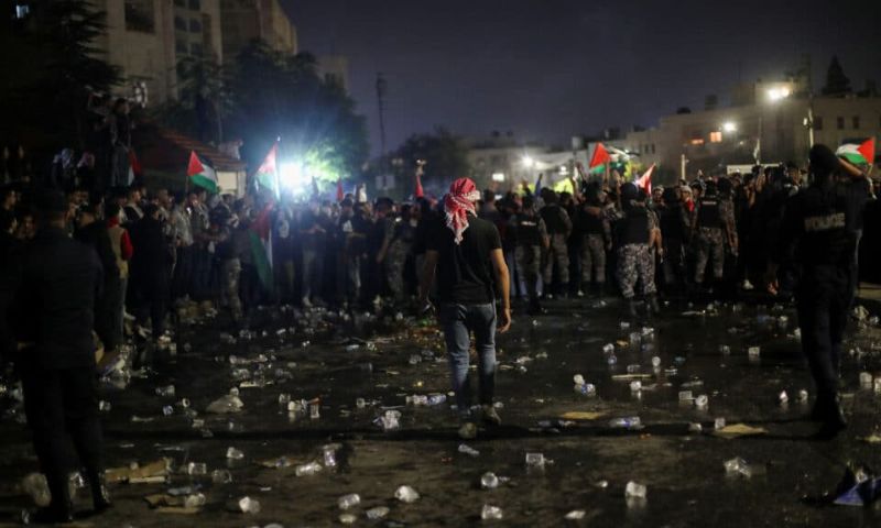 Jordan, Protest, Gaza, Palestinian, West Bank, Israel,