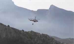Helicopters, Wildfire in Spain,