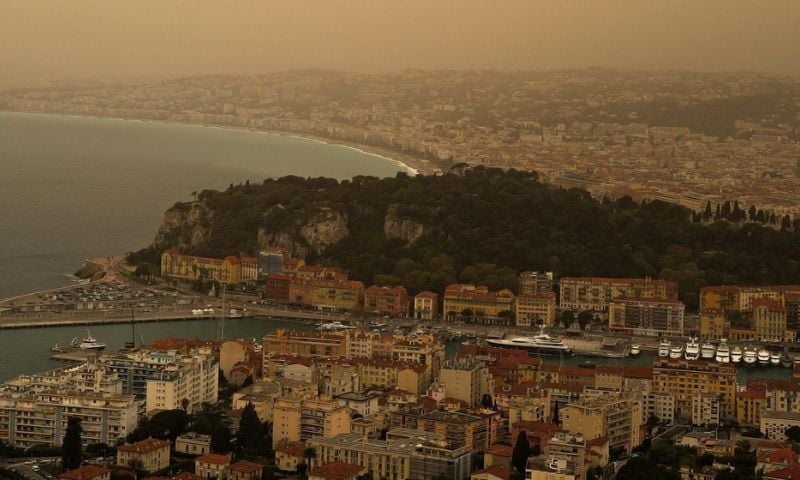 Sahara Dust Cloud, Europe, Monitor, Germany, Spain, France, Scandinavia, Sahara Desert, Iberian Peninsula, Switzerland, Air Quality, Sweden, Finland, Russia, Weather, Africa, Spanish Canary Island