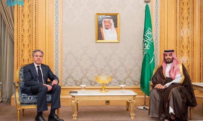 Saudi Crown Prince Holds Meetings with World Leaders During WEF 2