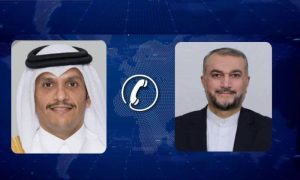 Qatar, PM, De-escalation, Phone, Call, Iranian, FM