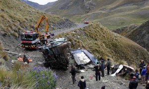Truck And Bus Collide, Killing 14 In Bolivia