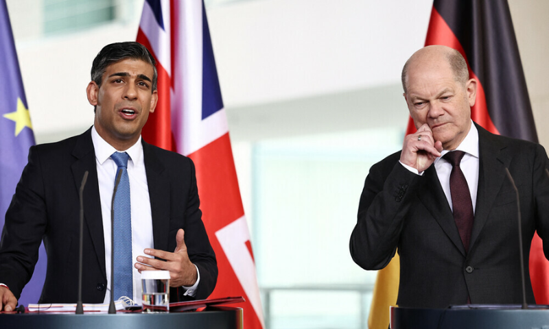 UK's Sunak and Germany's Scholz Vow Continuous Support for Ukraine