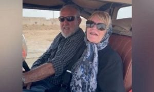 Extreme Heat Forces Australian Couple Riding on 102 Year Old Car to Stop Journey