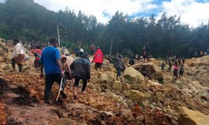LANDSLIDE, PNG, COMMUNITY, UN,