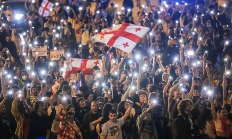 Thousands Demonstrate in Fresh Rally Against Georgia Foreign Influence Bill 1