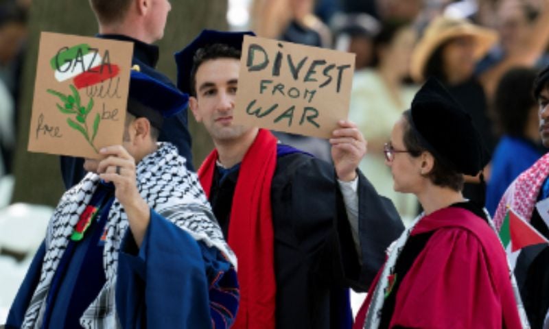 Yale Graduates Hold Pro Palestinian Demonstration 2