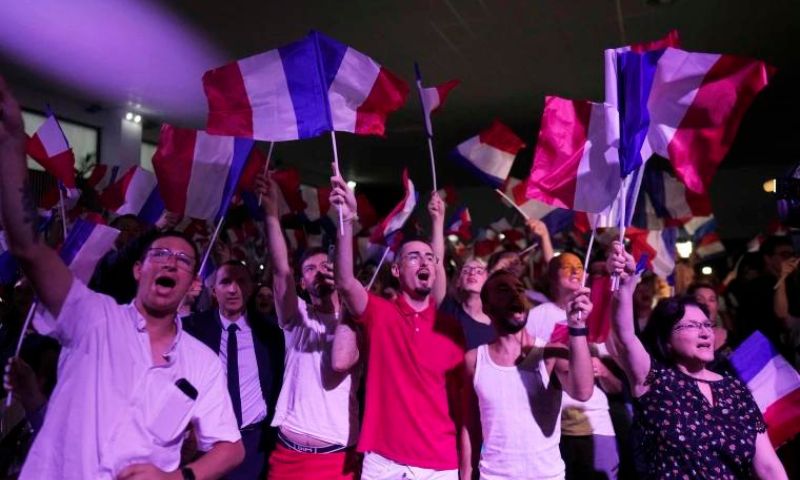 French, Far Right, RN, NFP, Marine Le Pen, Macron,