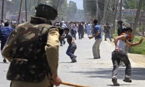 Indian soldiers, Indian Army convey, Machhedi area, Kathua district, IIOJK,