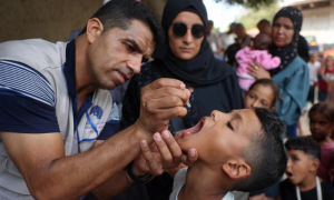 Gaza, Thousands, Children, Doses, Day 2, Polio Campaign, War-Hit