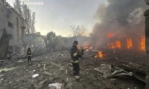 Kyiv, Drones, Strike