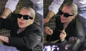 Lady Gaga, Chat Show, Fans, Jimmy Kimmel Live, Performance, Song, Happy Mistake, Film