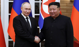 Kremlin, defense pact, North Korea, Pyongyang, South Korea, Ukrainian President, Volodymyr Zelensky,