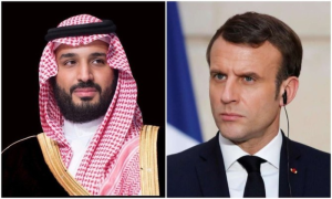 Saudi Crown, French President, Riyadh,