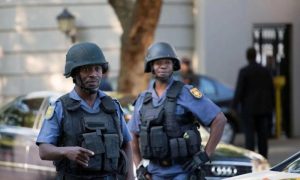South Africa, Security Guards, Eastern Cape, Secondary School, Tina Falls, Qumbu, Police,