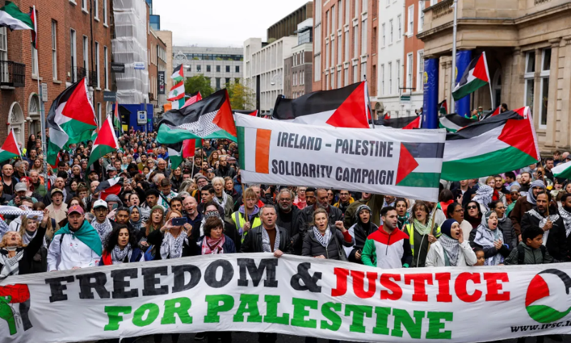 Thousands March Across US to Denounce Israels Military Campaign in Gaza