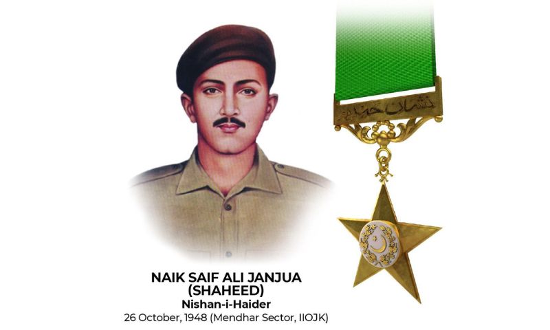 Services Chiefs, Armed Forces of Pakistan, Naik Saif Ali Janjua Shaheed, Nishan-e-Haider, Pir Kaleva Ridge, sovereignty,