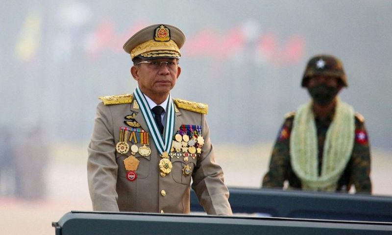 China. Myanmar, Junta, Leader, Min Aung Hlaing