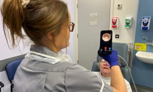 Throat cancer, iPhone, NHS