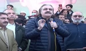Ali Amin Gandapur, Mansehra, PTI Sit-In, Islamabad, law enforcement agencies, Babar Saleem Swati
