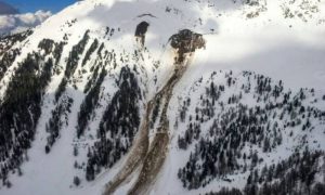 Avalanche, Skier, Cheilon Glacier, Swiss,