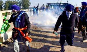 India, Police, Tear Gas, Farmers, Protest, Narendra Modi, New Delhi