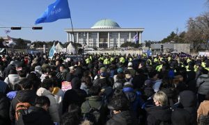 South Korean President, Impeachment Vote, Thousands Rally
